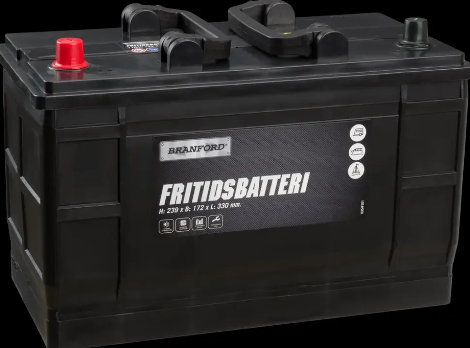 BRANFORD Fritidsbatteri 12V 110Ah (+v)