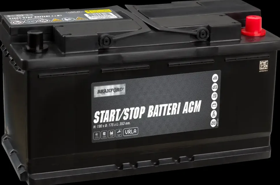 BRANFORD Start/Stop batteri AGM 12V 95 Ah (+h)
