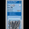 Bræddebolt + møtrik M6 x 30 mm 6-pak