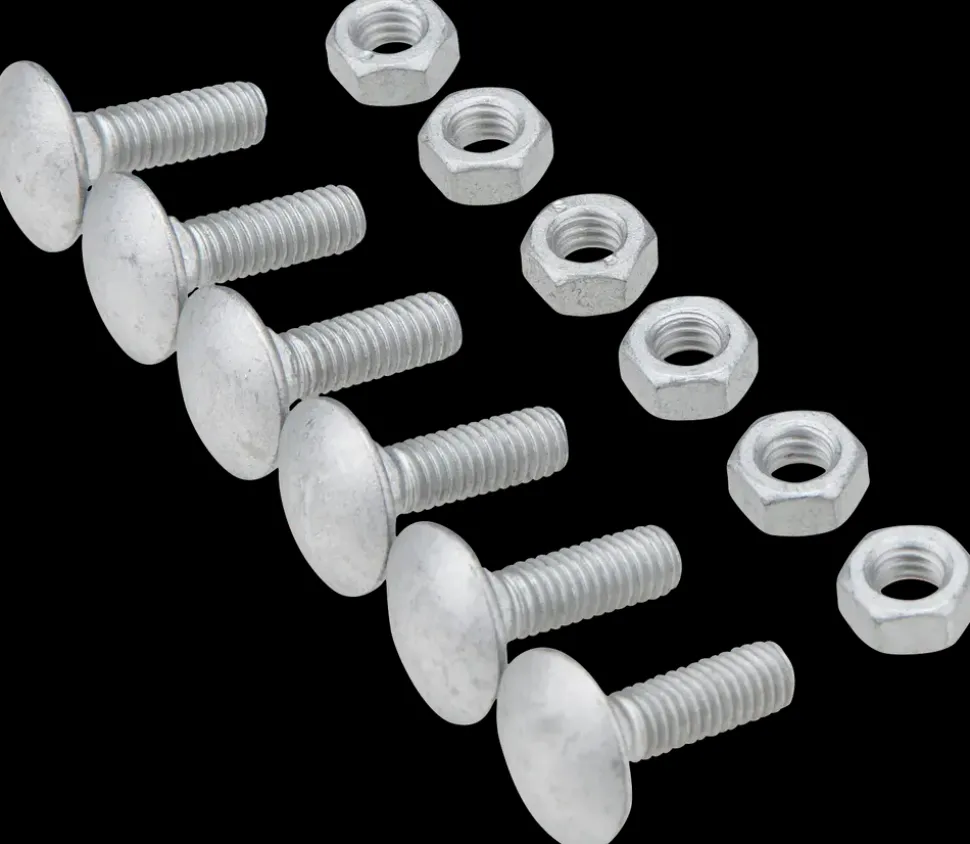 Bræddebolt + møtrik M6 x 20 mm 6-pak