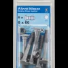 Bræddebolt M8 x 60 mm 6-pak
