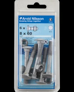 Bræddebolt M8 x 60 mm 6-pak