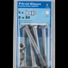Bræddebolt M8 x 80 mm 6-pak
