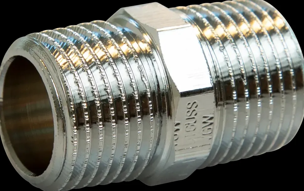 Brystnippel 1/2'' - krom