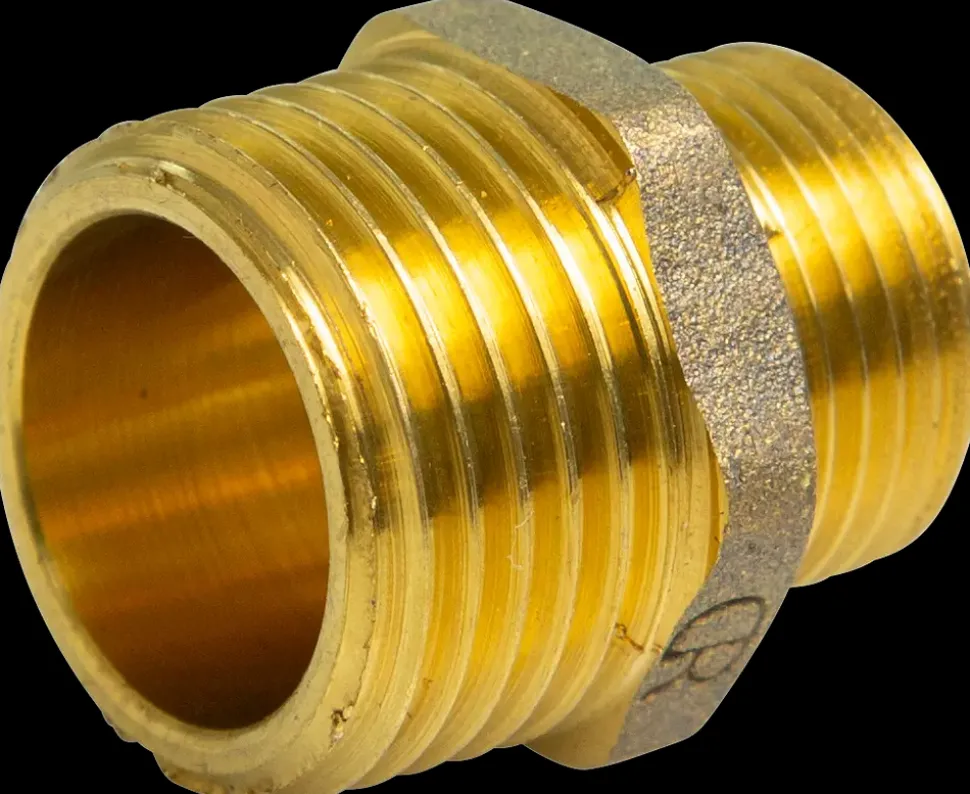 Brystnippel 3/4'' x 1/2'' - messing