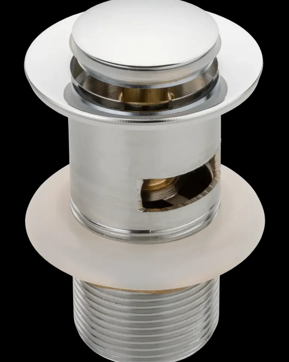 Bundventil med pop-up 1 1/4'' - krom