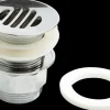 Bundventil med rist 1 1/4'' - krom