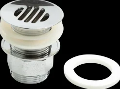 Bundventil med rist 1 1/4'' - krom