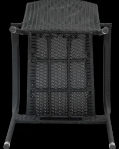 Cadiz Stabelstol - Sort Rattan