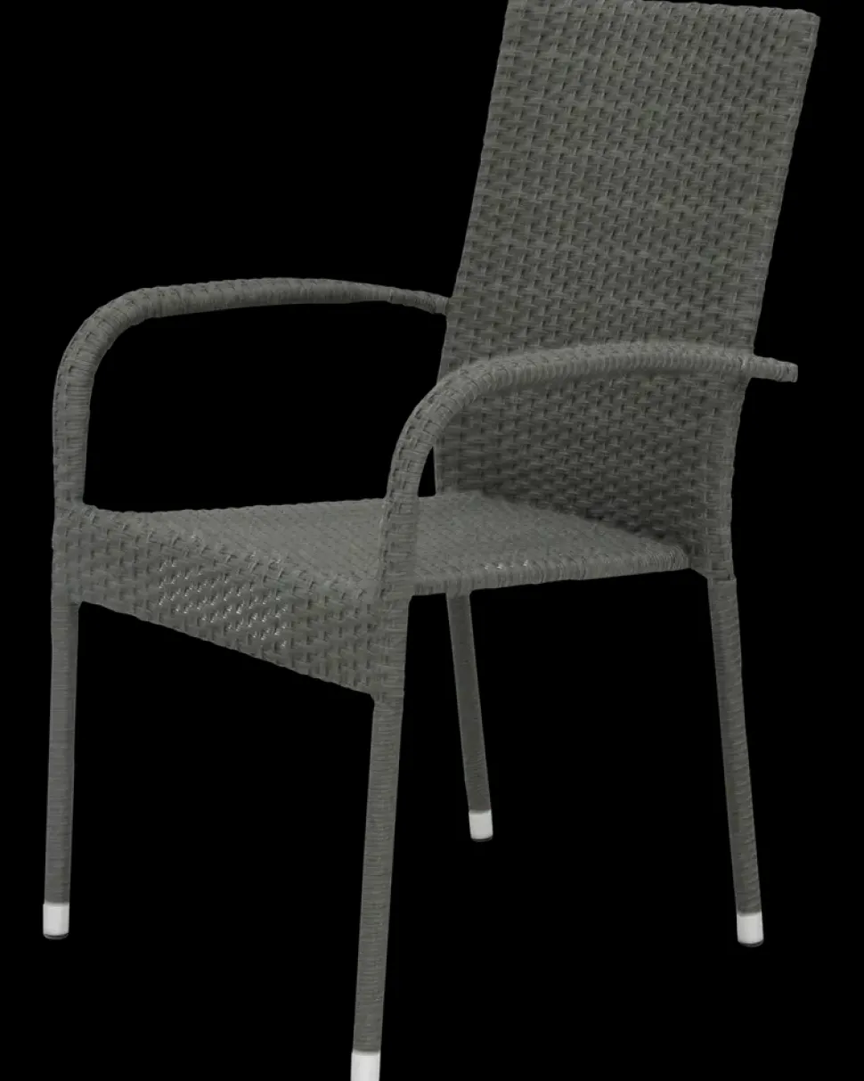 CADIZ Stabelstol Rattan - Grå