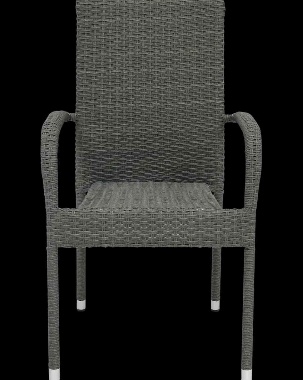 CADIZ Stabelstol Rattan - Grå