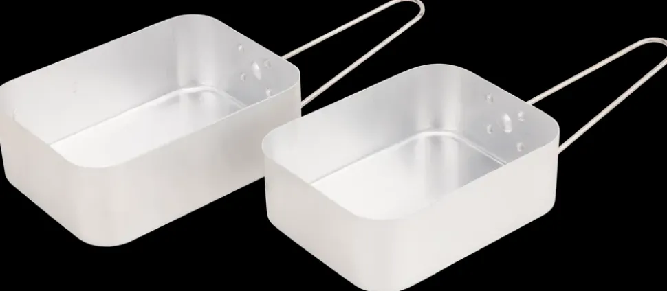Camping kasserollesæt aluminium 2 dele