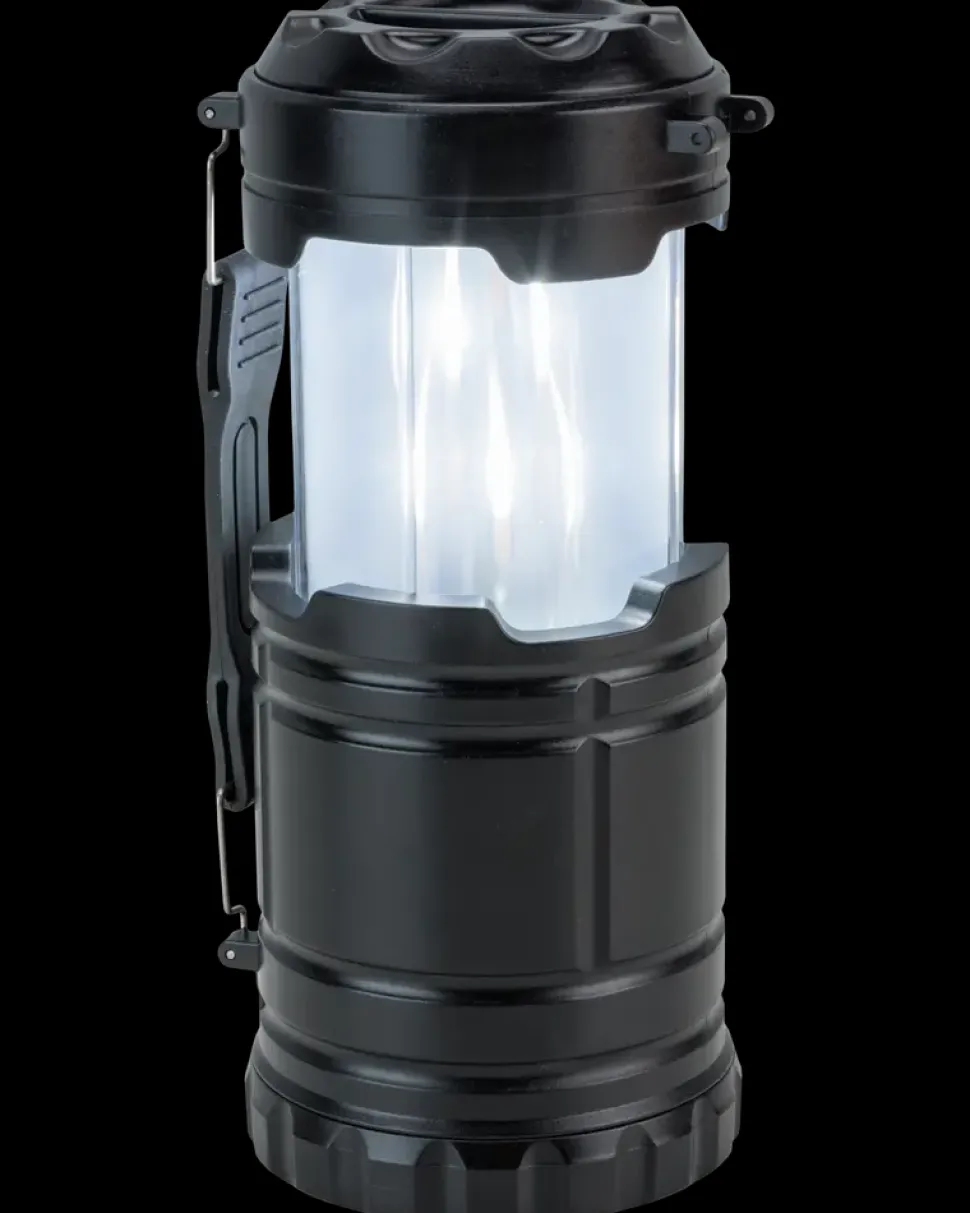 Campinglampe med flamme - ass. farver