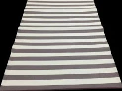 Campingtæppe 86 x 180 cm - brun/hvid