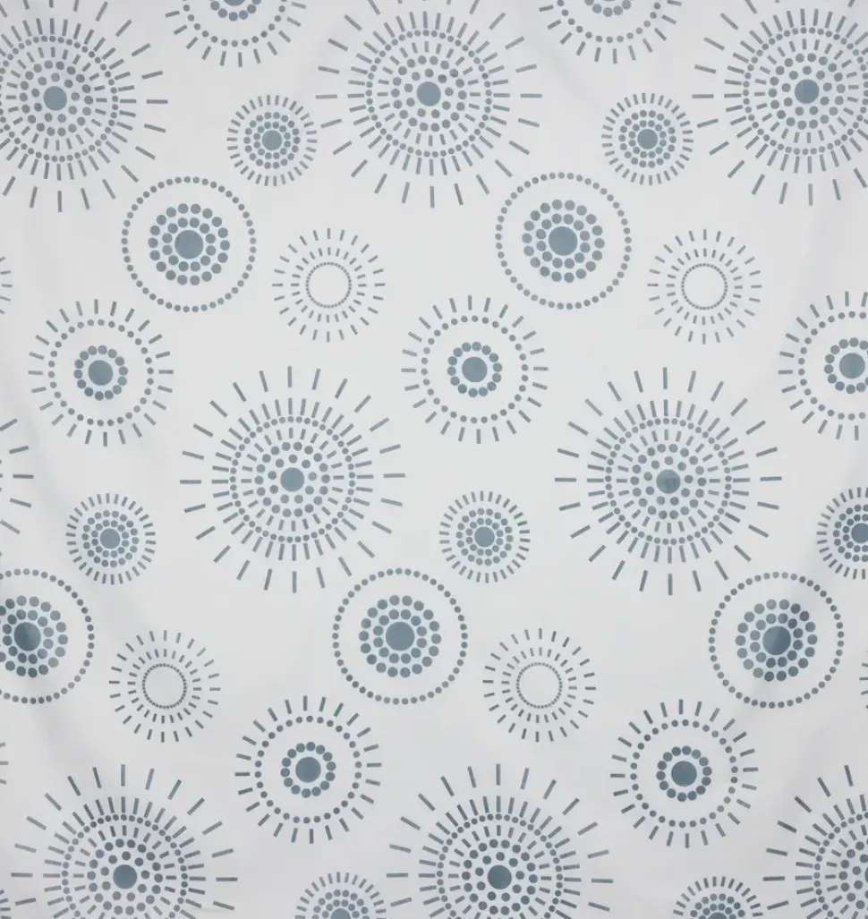 CARLSBAD Badeforhæng 180 x 200 cm - Cirkler