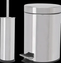CARLSBAD Pedalspand 3 liter og toiletbørste stål