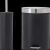 CARLSBAD Pedalspand 3 liter og toiletbørste sort