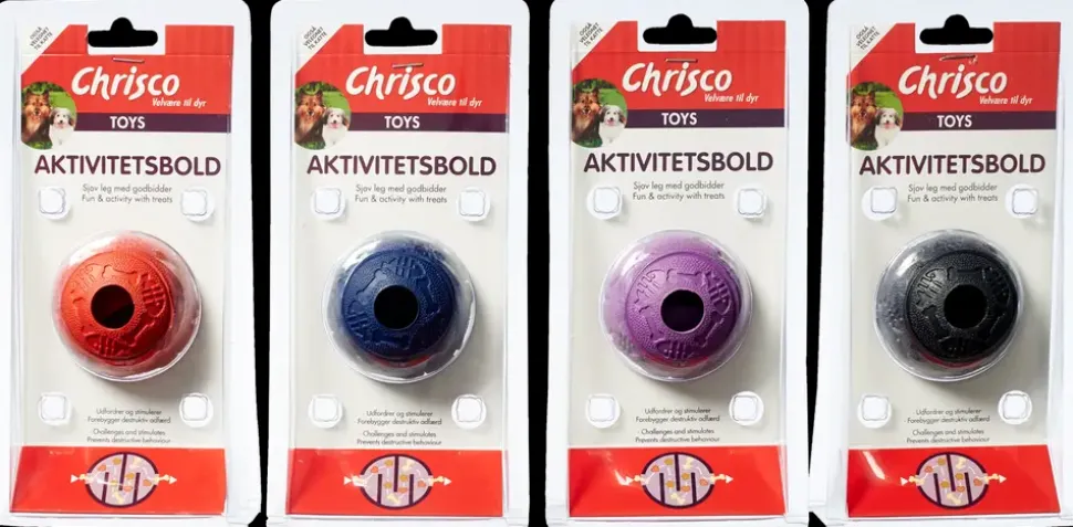 Chrisco Aktivitetsbold ass. farver - Ø6 cm