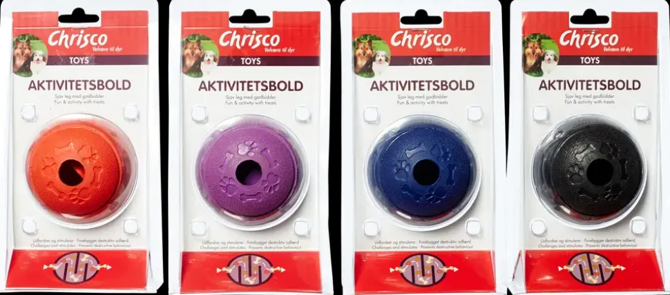 Chrisco Aktivitetsbold ass. farver - Ø8 cm
