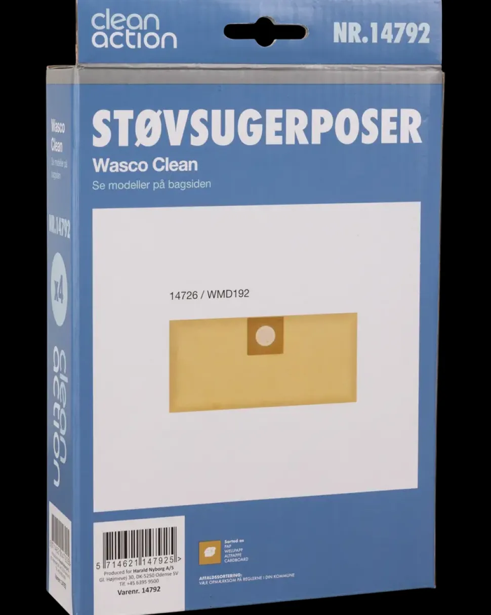 Clean Action Støvsugerpose til våd/tørstøvsuger 4pk