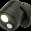 COB LED-lampe med sensor - sort