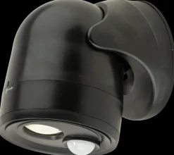 COB LED-lampe med sensor - sort