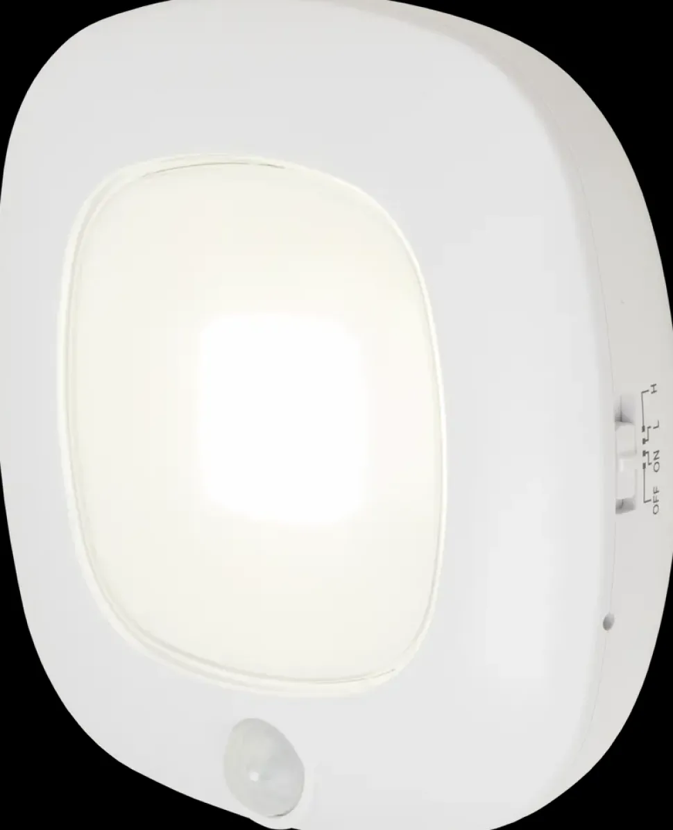 COB LED-lampe med sensor - hvid