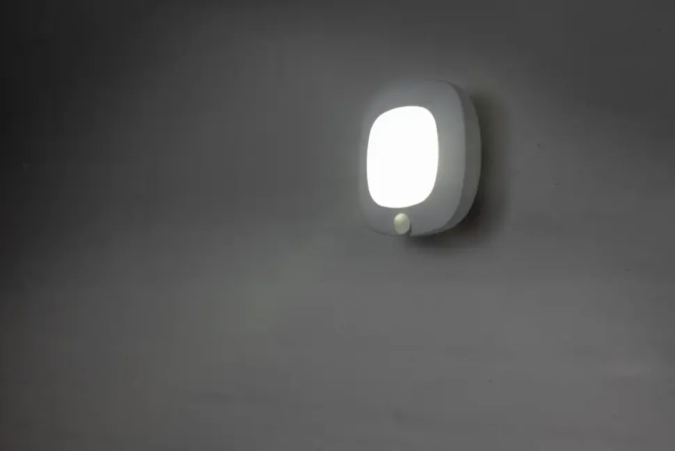 COB LED-lampe med sensor - hvid