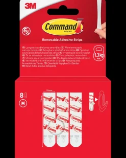 Command™ Aftagelige Klæbestrips 8 stk - Hvid M