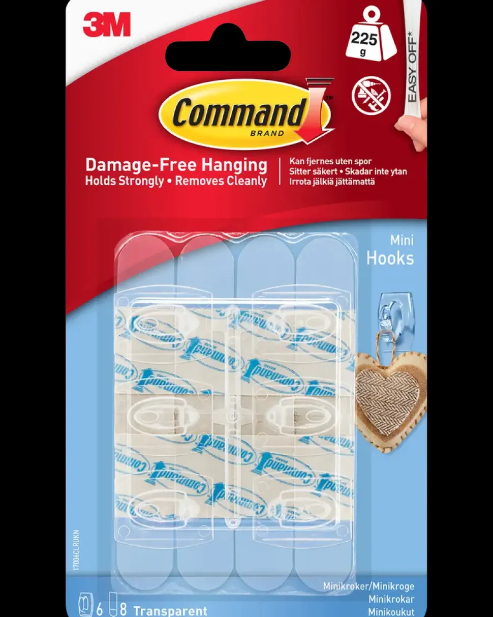 Command™ Minikroge Transparente