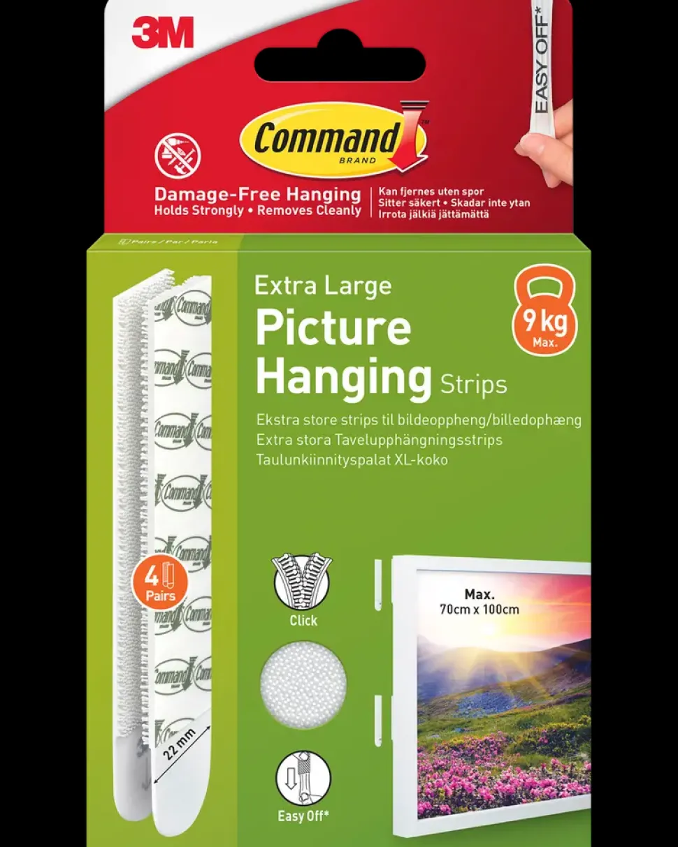 Command™ Strips Ophæng af billede - Hvid XL