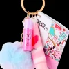 Create It! Nøglering med lipgloss og pompom