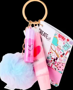 Create It! Nøglering med lipgloss og pompom