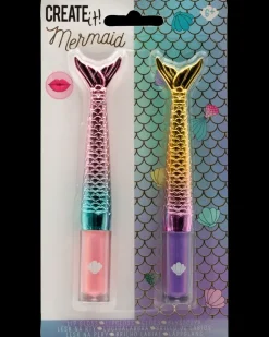 CREATEit Lipgloss mermaid 2 stk. - assorterede design