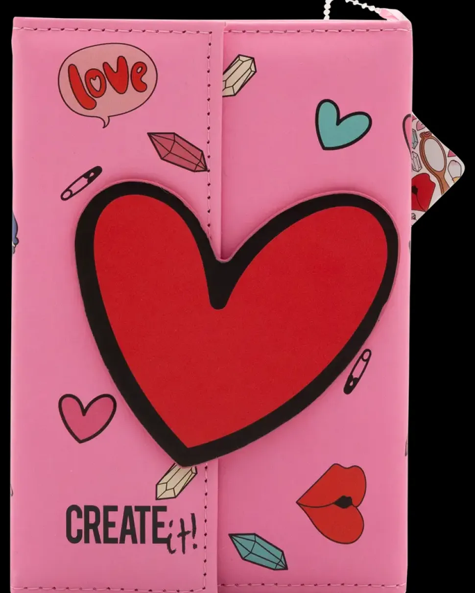 CREATEit Makeup palette med hjerte-cover