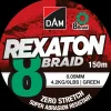 DAM Fletline 8 Braid 150 m 0,05 mm - grøn