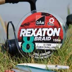 DAM Fletline 8 Braid 150 m 0,15 mm - grøn