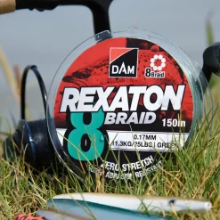 DAM Fletline 8 Braid 150 m 0,08 mm - grøn