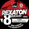 DAM Fletline 8 Braid 150 m 0,08 mm - hvid
