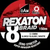 DAM Fletline 8 Braid 150 m 0,13 mm - hvid