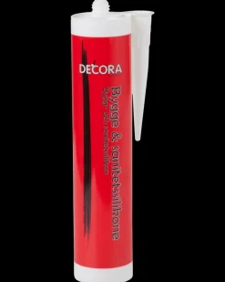 Decora Bygge-/sanitetssilikone 300 ml - grå