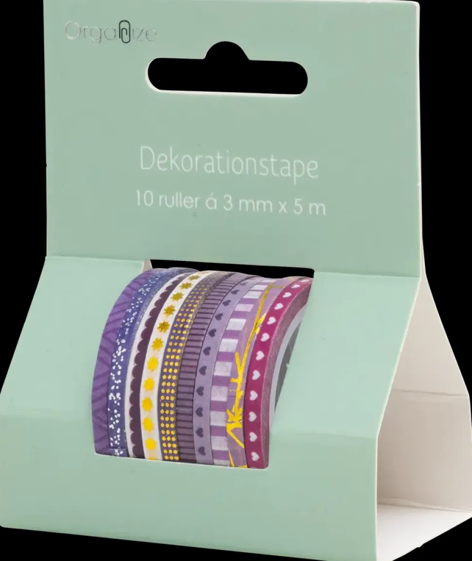 Dekorationstape 10-pak - Assorteret design