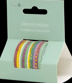 Dekorationstape 10-pak - Assorteret design