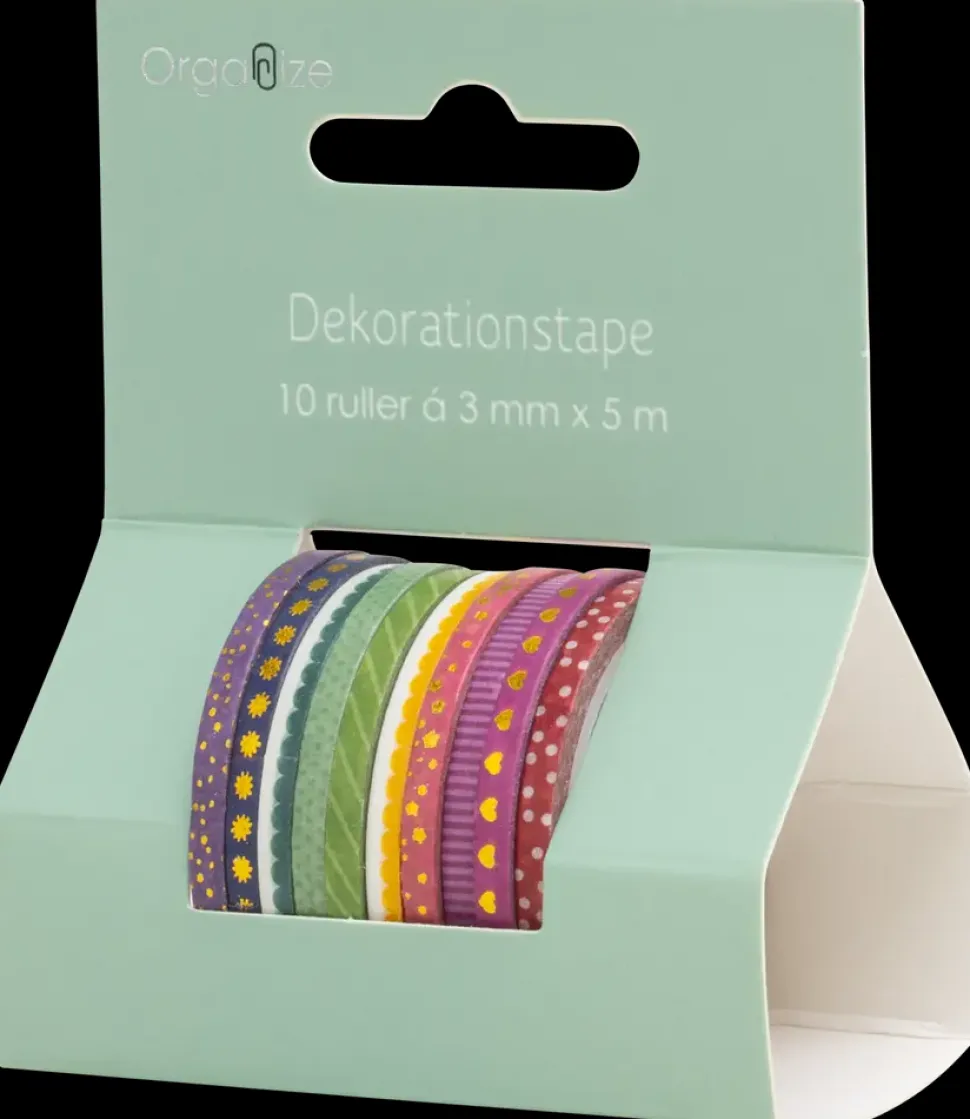 Dekorationstape 10-pak - Assorteret design