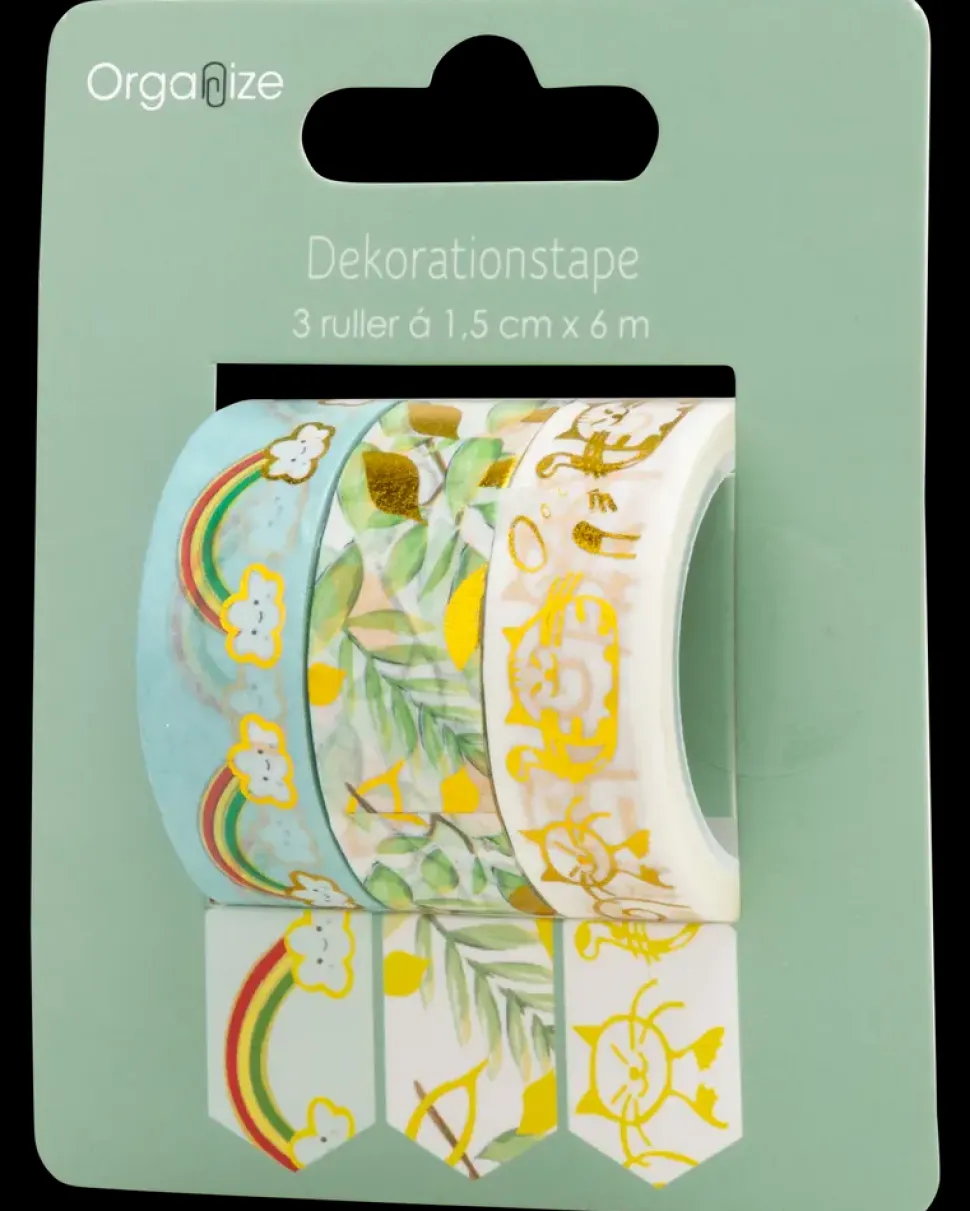 Dekorationstape 3-pak - Assorteret design