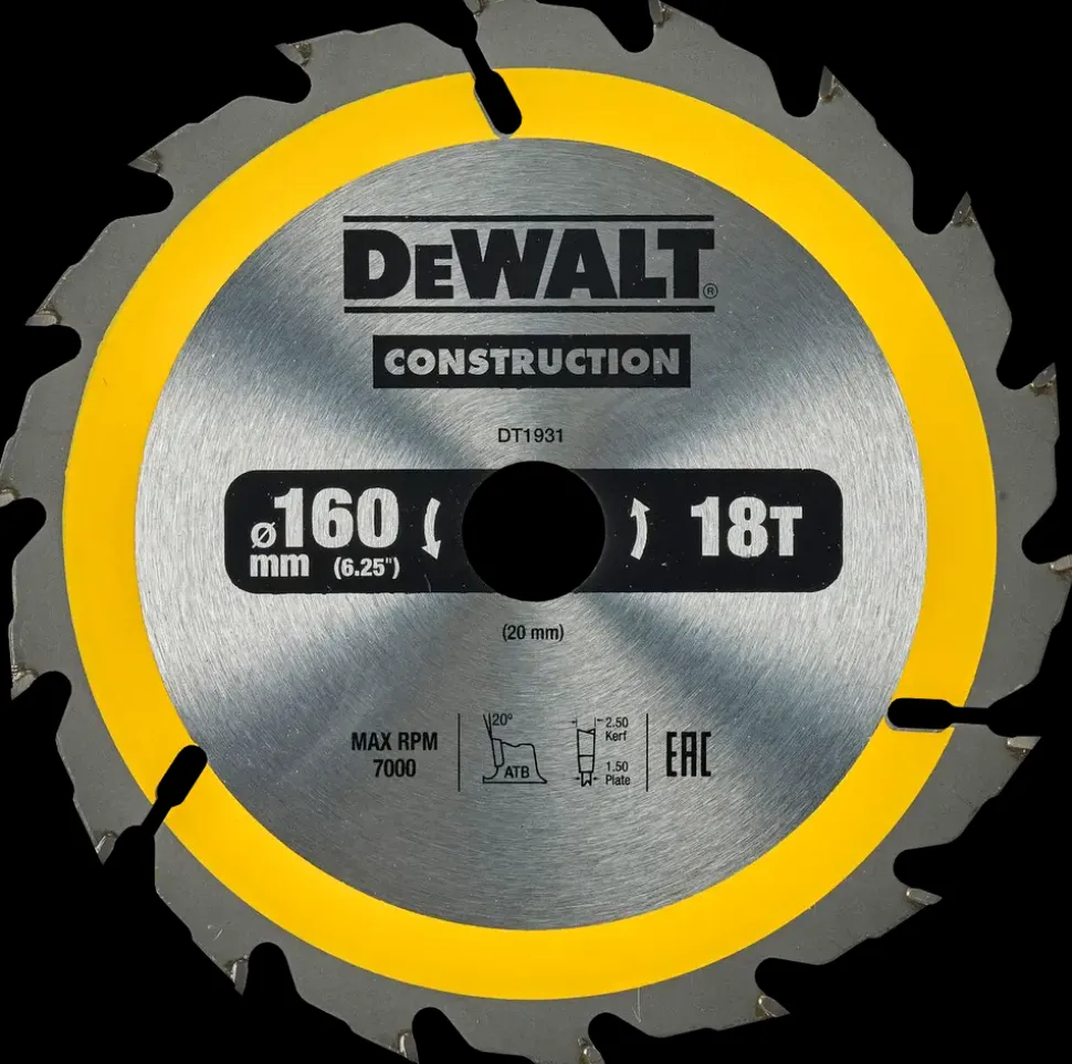 DeWALT Rundsavsklinge 160 x 2,4 x 20 mm