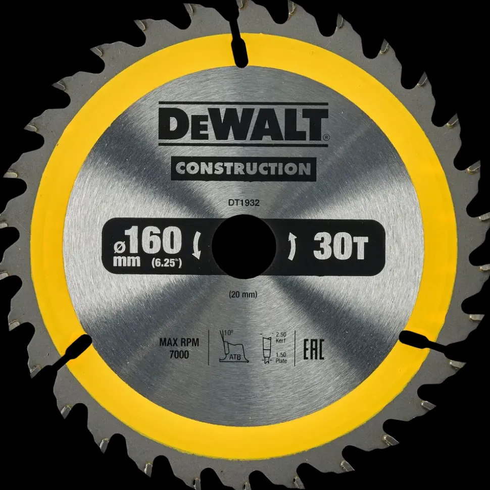 DeWALT Rundsavsklinge 160 x 2,4 x 20 mm