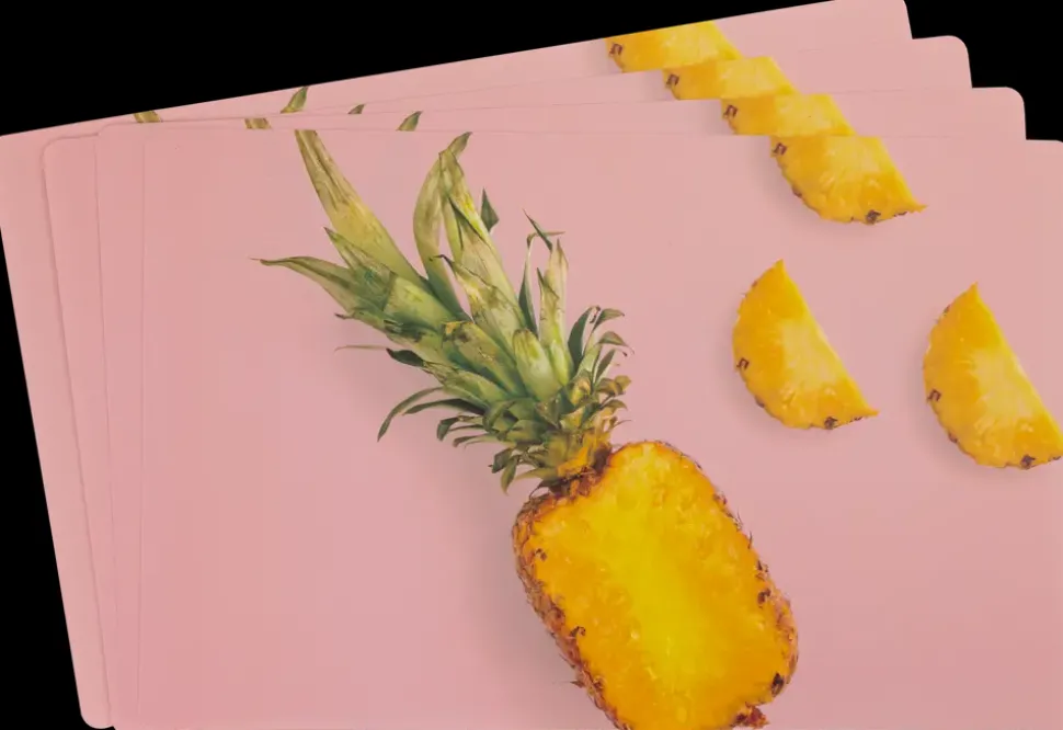 Dækkeserviet ananas 4-pak