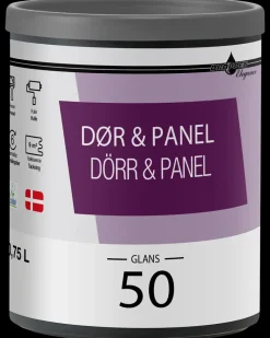 Dør og panel Glans 50 hvid - 0,75 liter