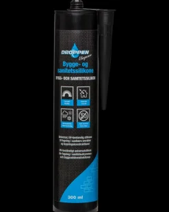 Droppen Elegance Bygge- /sanitetssilikone 300 ml - grå